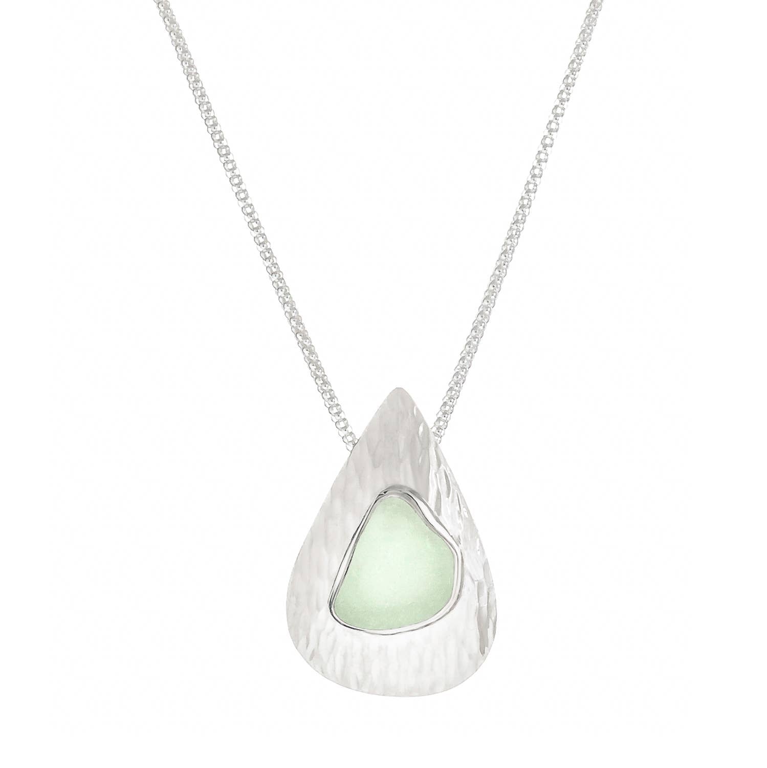 sea glass pendant necklace