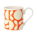 orange retro mug
