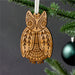 owl wooden ornament