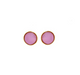 bronze pink glass earrings