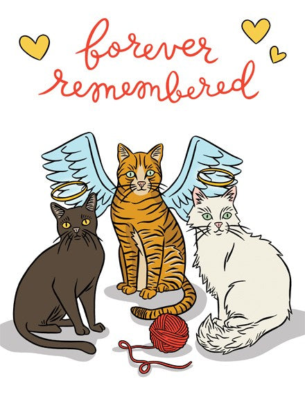 forever remembered loss of pet greeting card