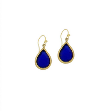 blue teardrop earrings