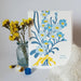 Forget you not blue floral greeting card