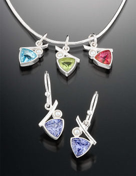 topaz and pear jewelry set