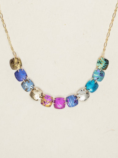 gold filled printed necklace