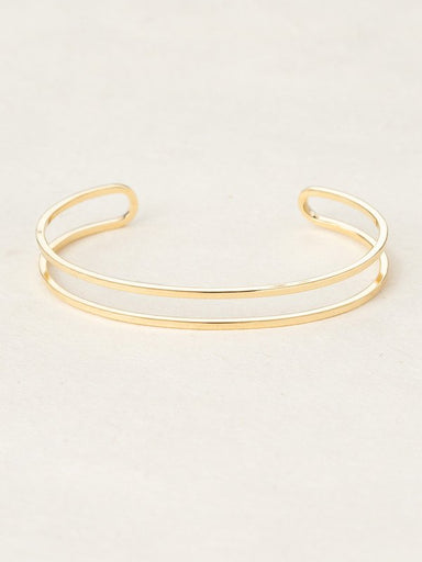 gold split cuff bracelet