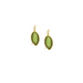 gree leaf earrings