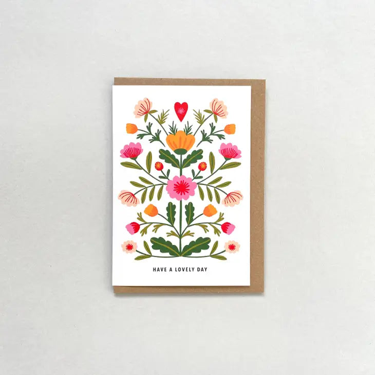 Have a Lovely Day floral greeting card