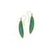 green leaf wire earrings