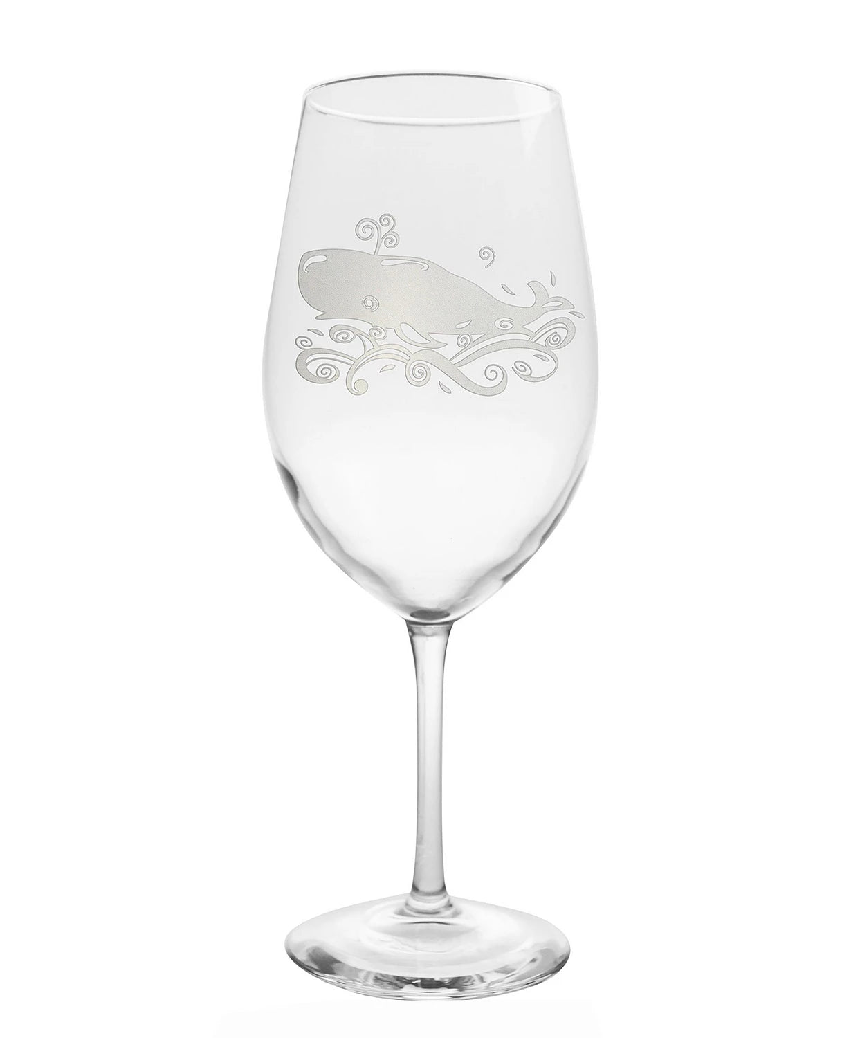whale wine glass