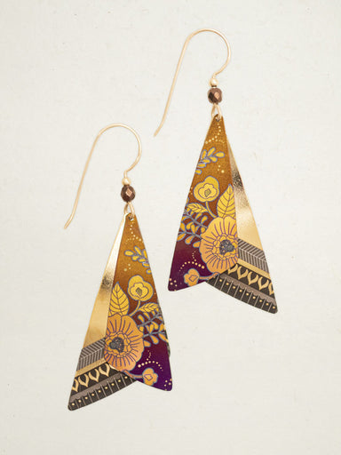folded butterfly wing earrings