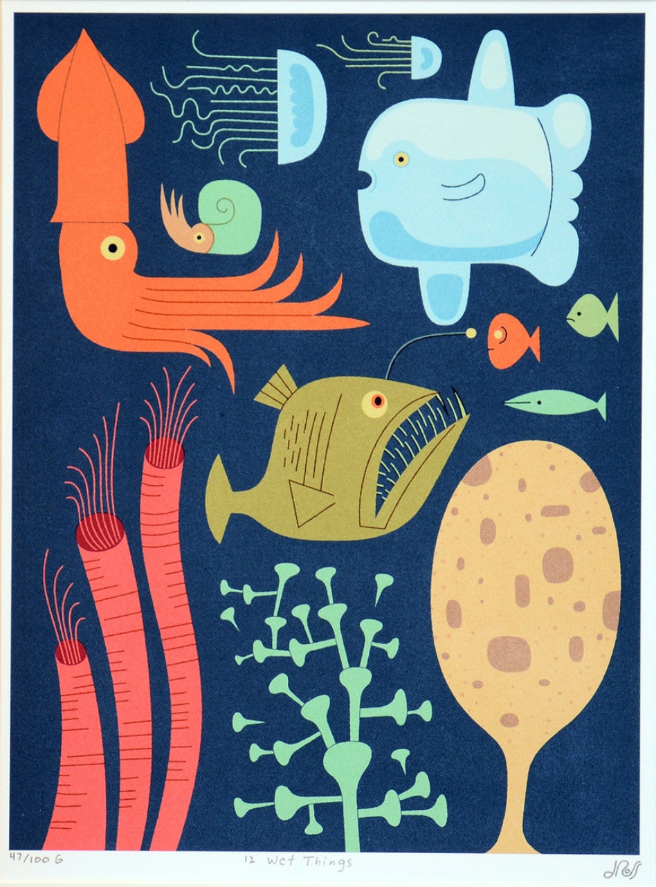 Doug Ross sea life print