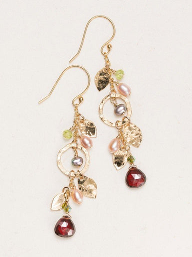 Swarovski and pearl drop earrings