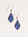 purple leaf earrings