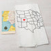 map tea towel
