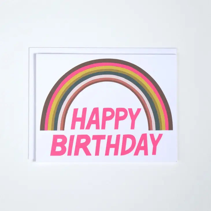Happy Birthday rainbow Greeting Card