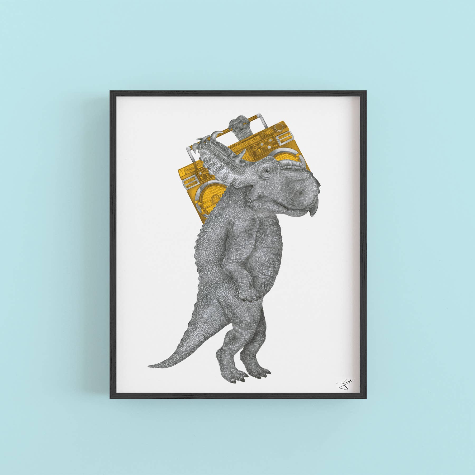 Pachyrhinosaurus art print