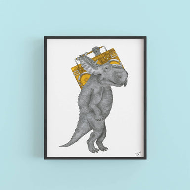 Pachyrhinosaurus art print