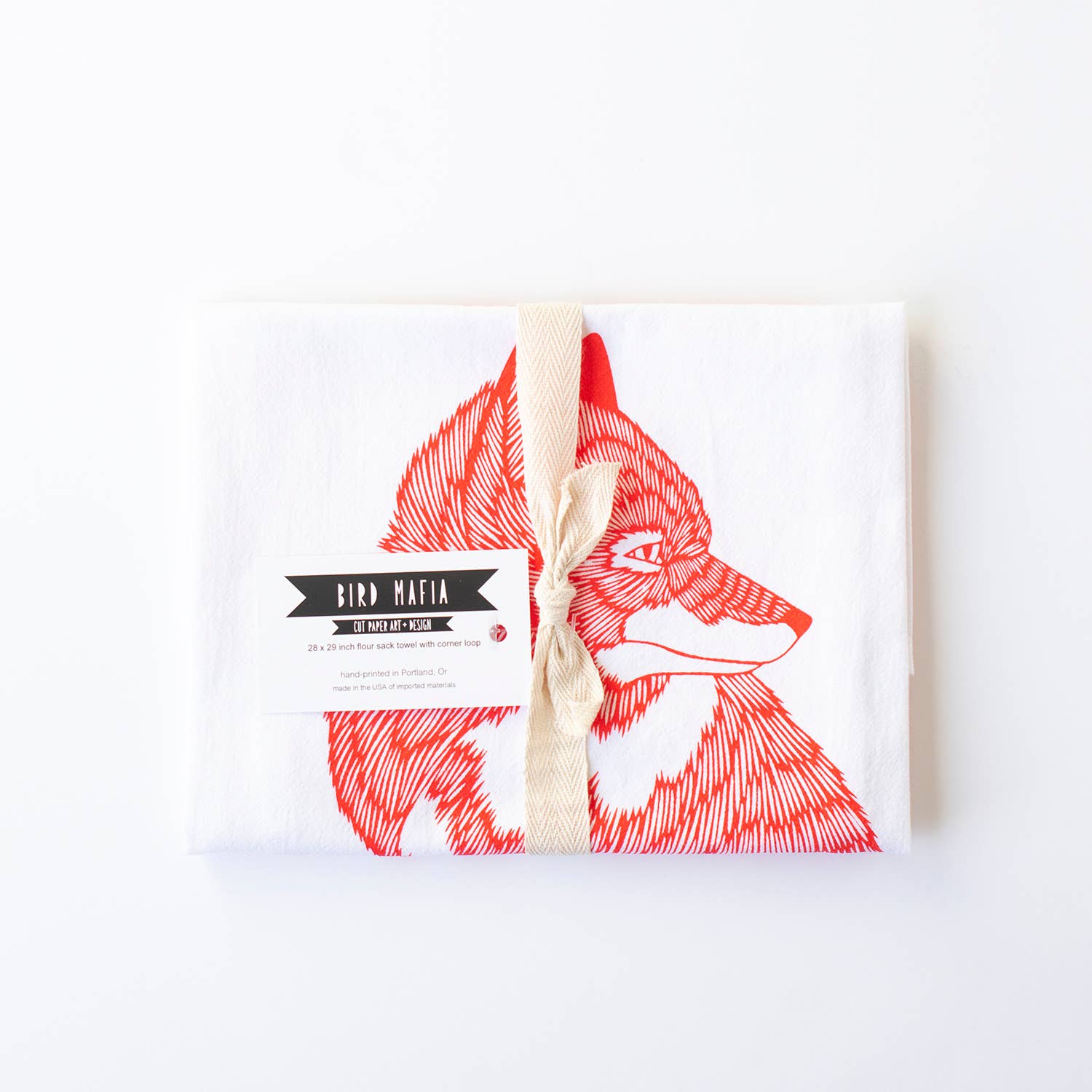 fox kitchen towel
