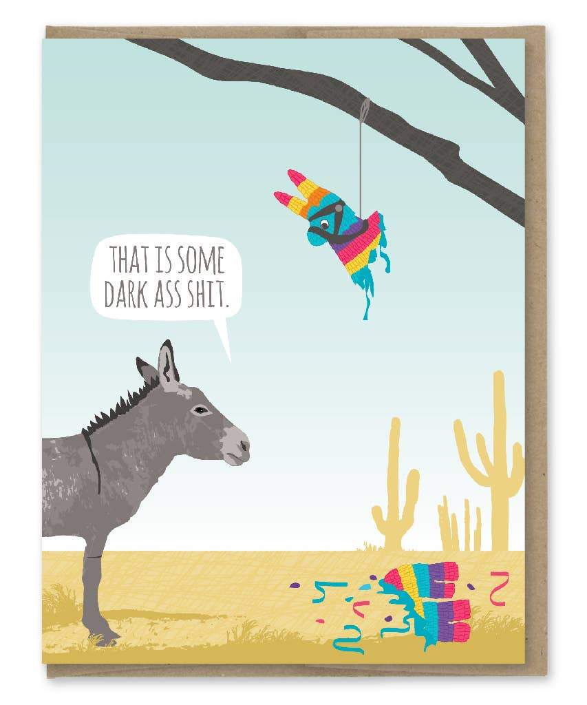 that is some dark ass shit greeting card