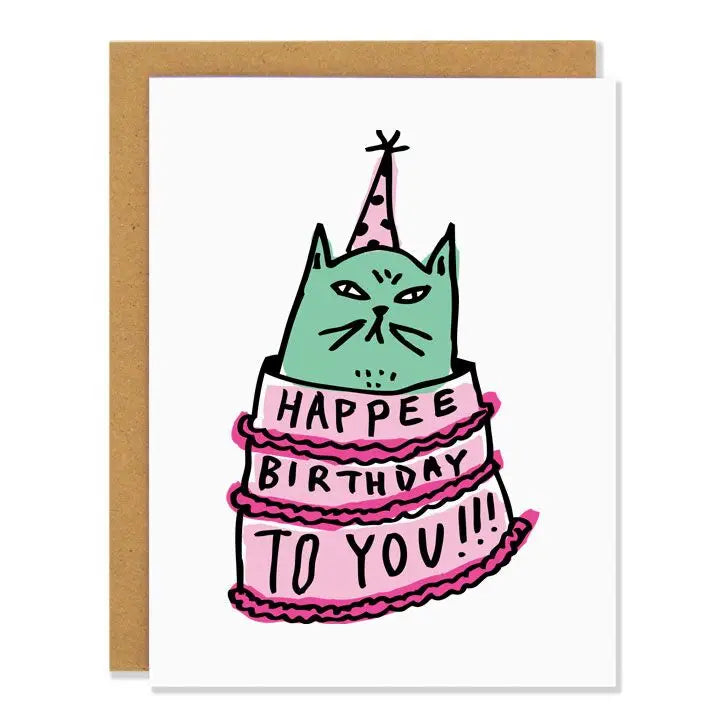 Happee Birthday to you greeting card
