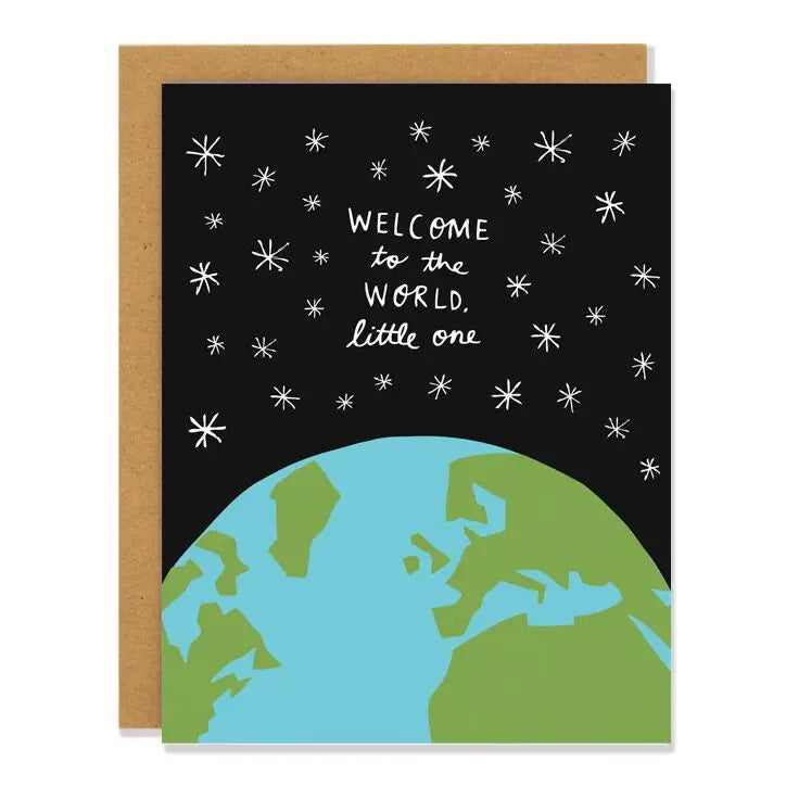 Welcome to the world little one greeting card