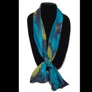 hand painted silk scarf