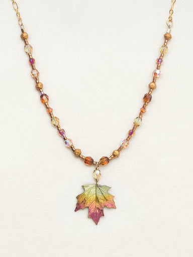maple beaded necklace