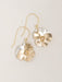 Swarovski flower silver and gold earrings