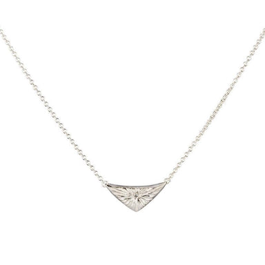 triangle silver pendant