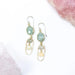 Gemstone dangle earrings