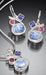 cubic zirconia earrings and necklace