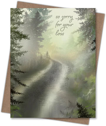 so sorry for your loss greeting card