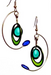 blue dot earrings