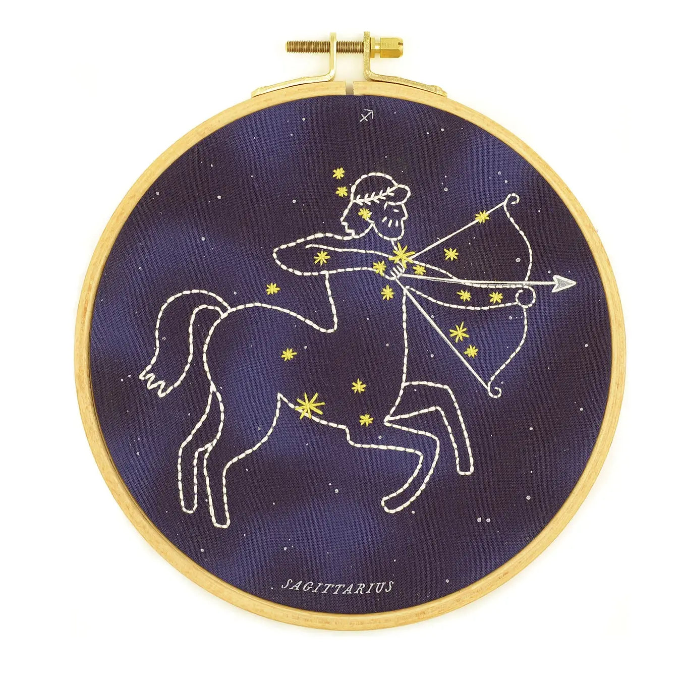 Sagittarius embroidery hoop kit
