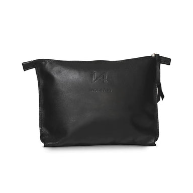 black clutch purse with zipper