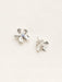 Swarovski flower post silver earrings