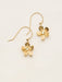 Swarovski flower gold earrings