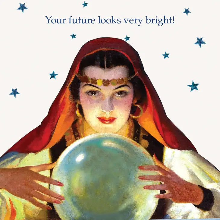 Your future looks very bright blank greeting card
