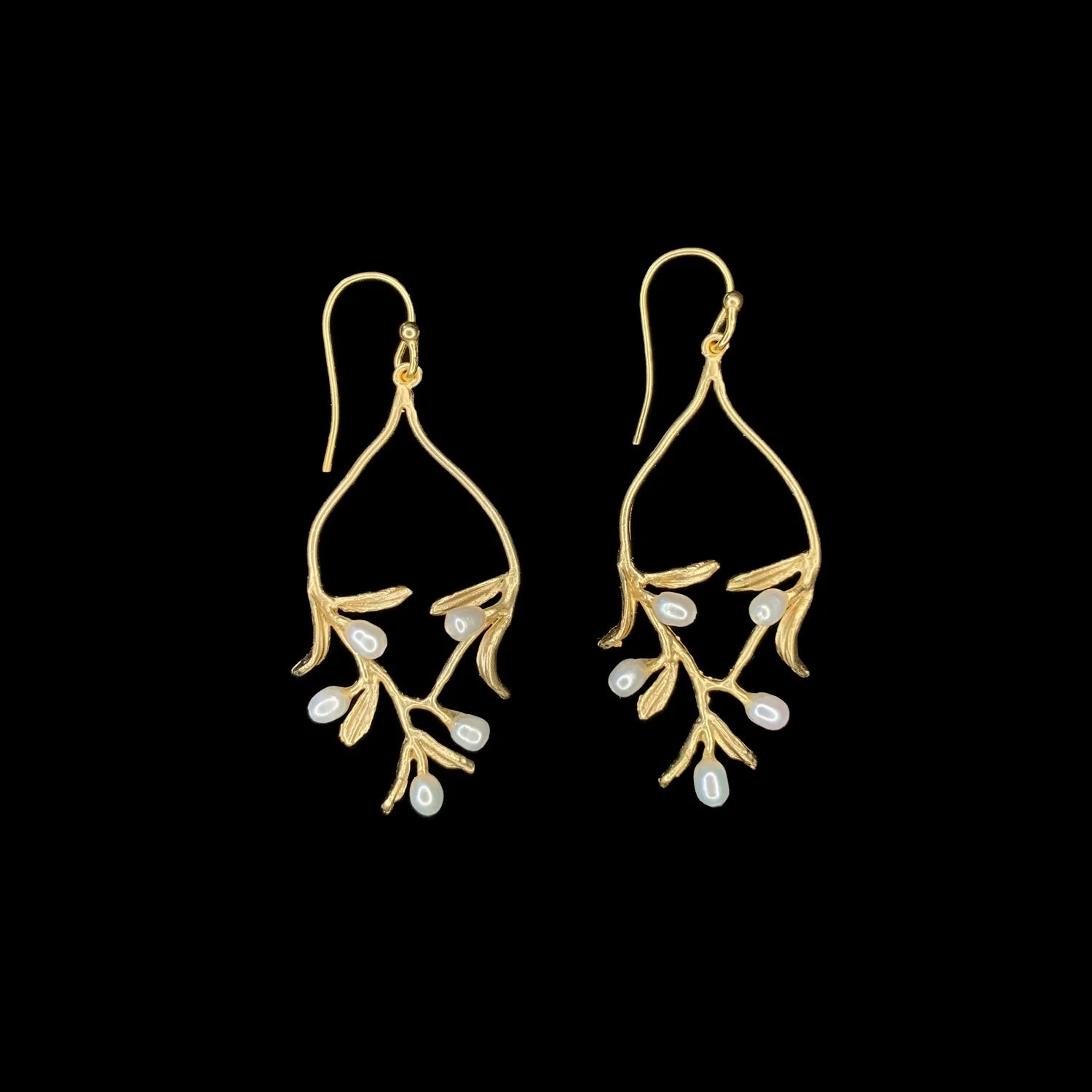 pearl drop earrings