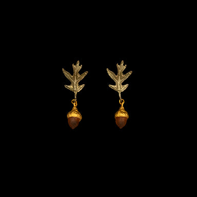 walnut drop earrings