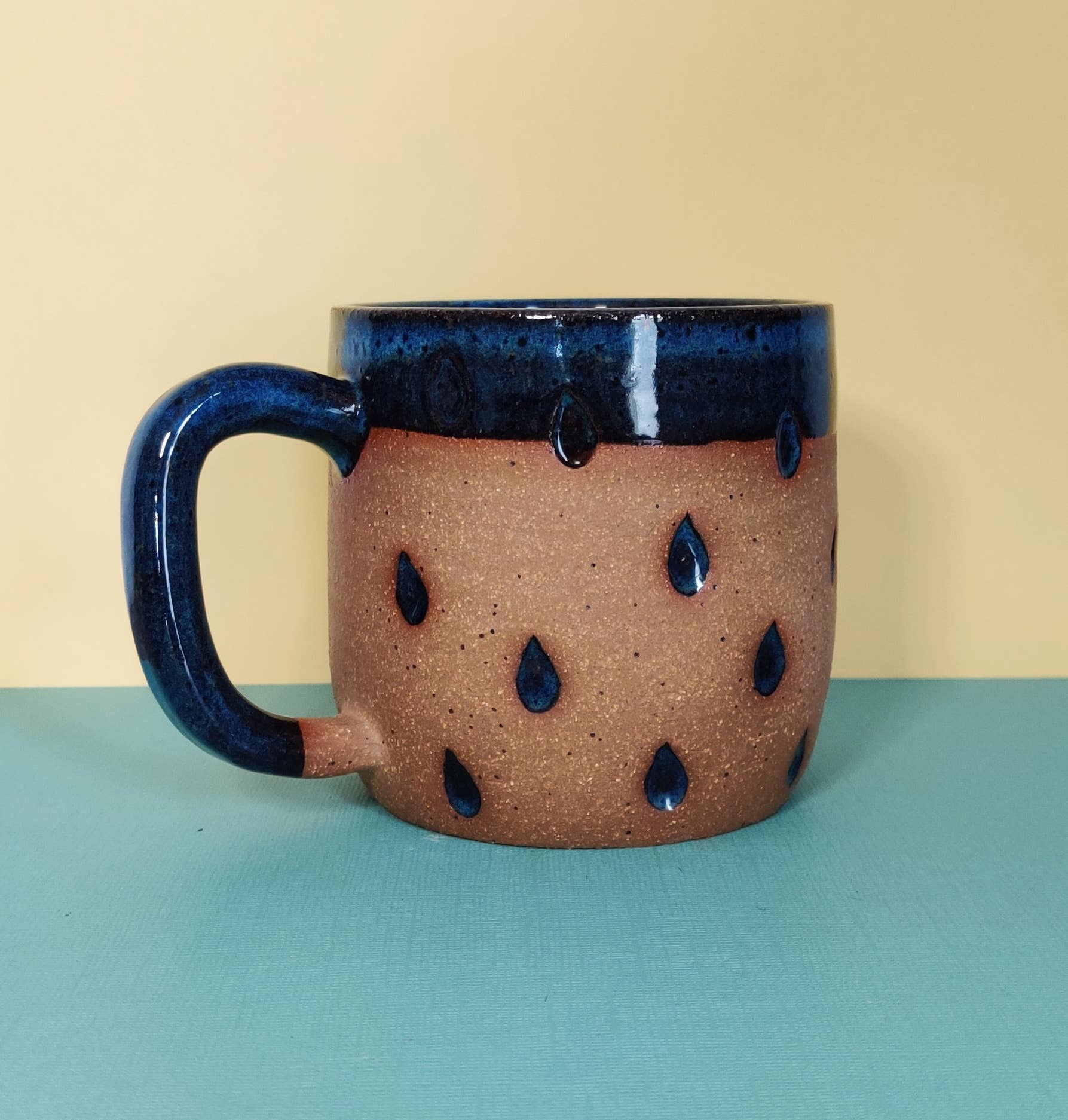 rainy day stoneware mug