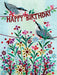 Happy Birthday bird Greeting card