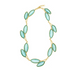 aqua leaf necklace