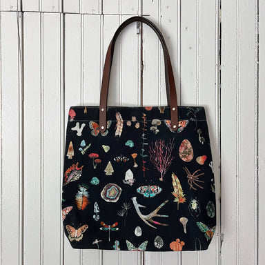 black butterfly tote bag