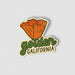 golden california sticker