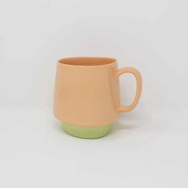 Orange handmade porcelain mug