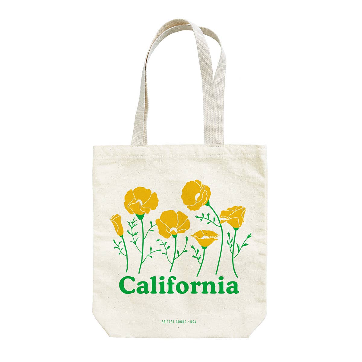 Tote bag with California Poppies 