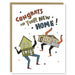 Congrats on your new home greeting card dancing houses