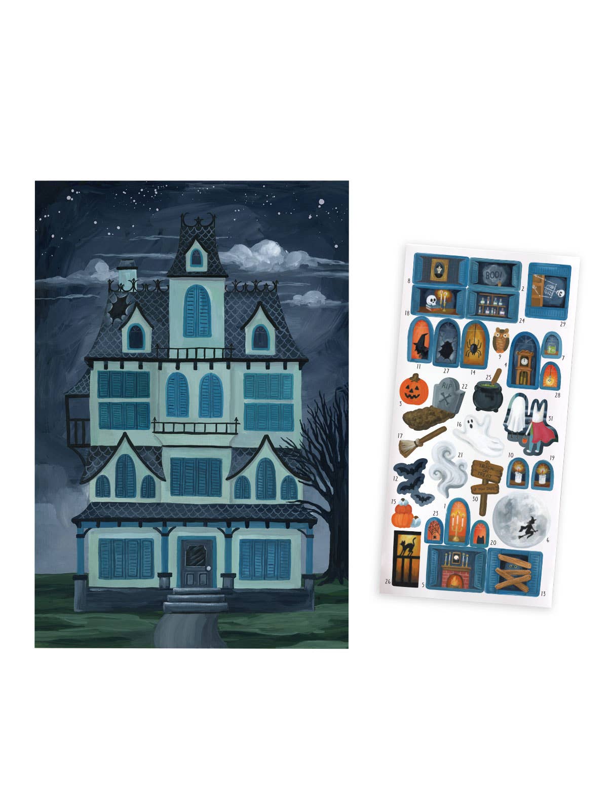 Halloween Countdown Calendar - Haunted House
